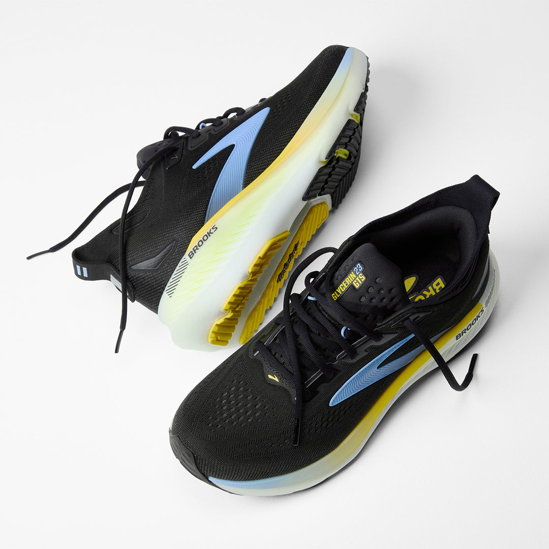 Brooks Glycerin GTS 23 Mens | Black/cyber Yellow/nightlife