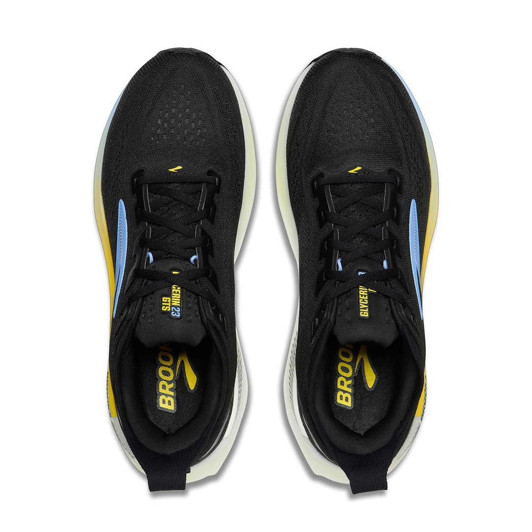 Brooks Glycerin GTS 23 Mens | Black/cyber Yellow/nightlife