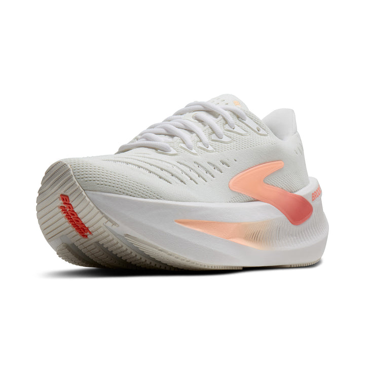 Brooks Glycerin Max 2 Womens | White/coral/peach
