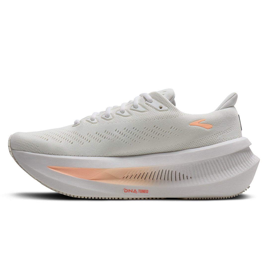 Brooks Glycerin Max 2 Womens | White/coral/peach