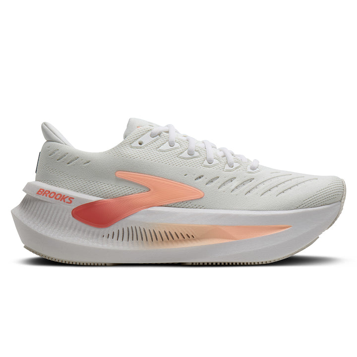 Brooks Glycerin Max 2 Womens | White/coral/peach