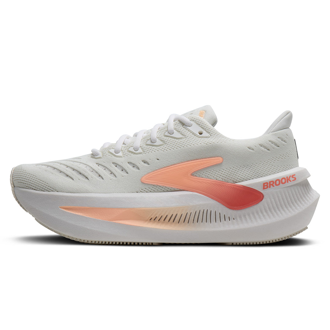 Brooks Glycerin Max 2 Womens | White/coral/peach