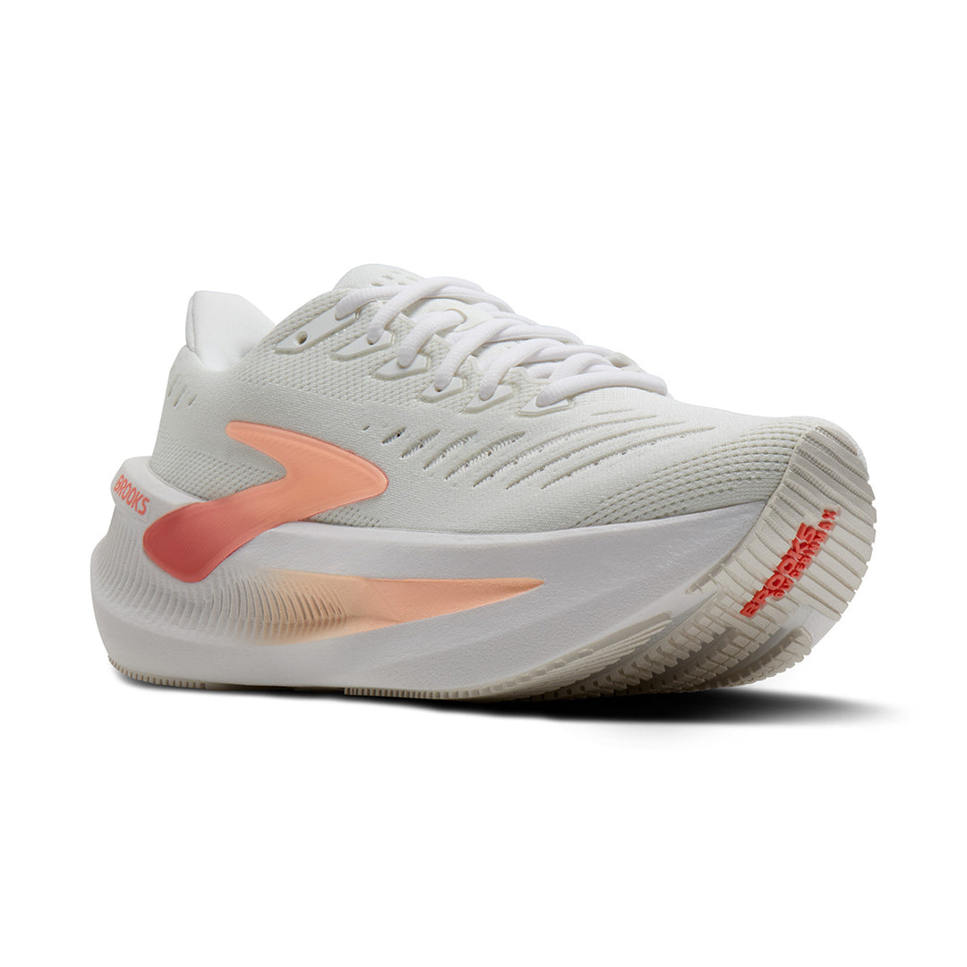 Brooks Glycerin Max 2 Womens | White/coral/peach