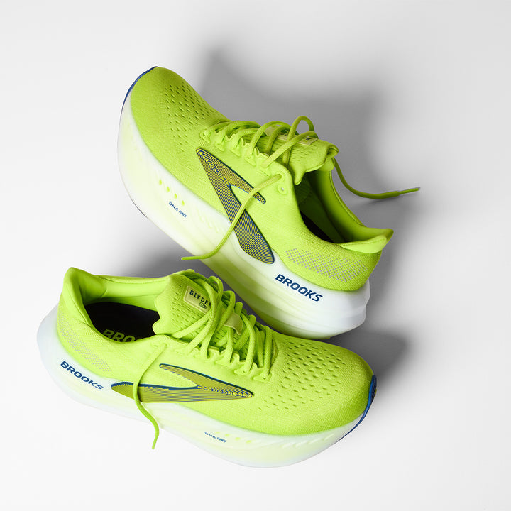 Brooks Glycerin Max Mens | Lime/navy Peony/white
