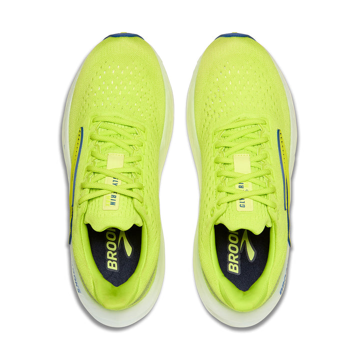 Brooks Glycerin Max Mens | Lime/navy Peony/white
