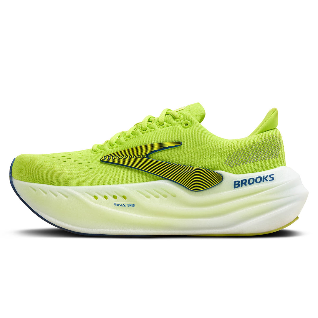 Brooks Glycerin Max Mens | Lime/navy Peony/white