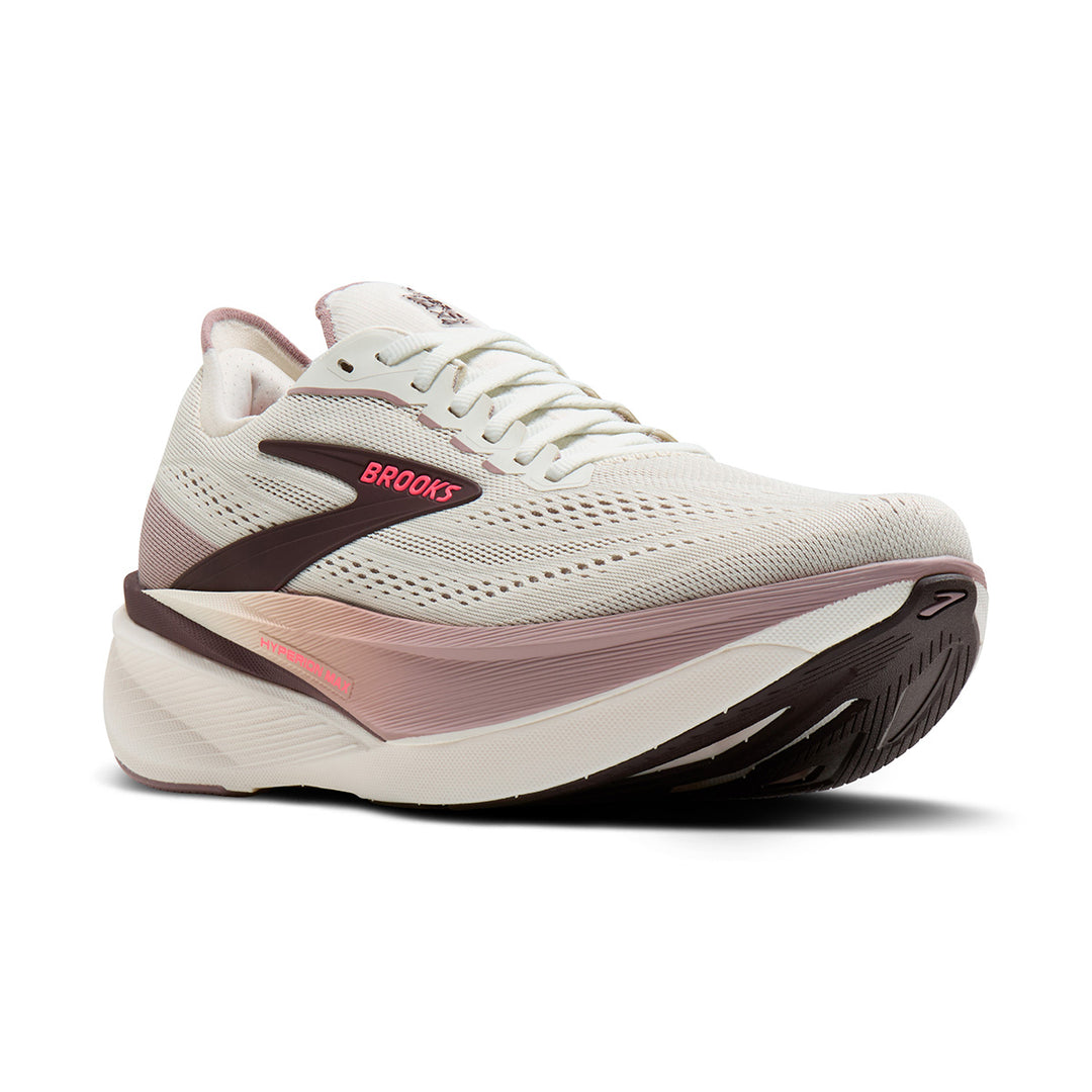 Brooks Hyperion Max 4 Womens | Coconut/raisin/pink