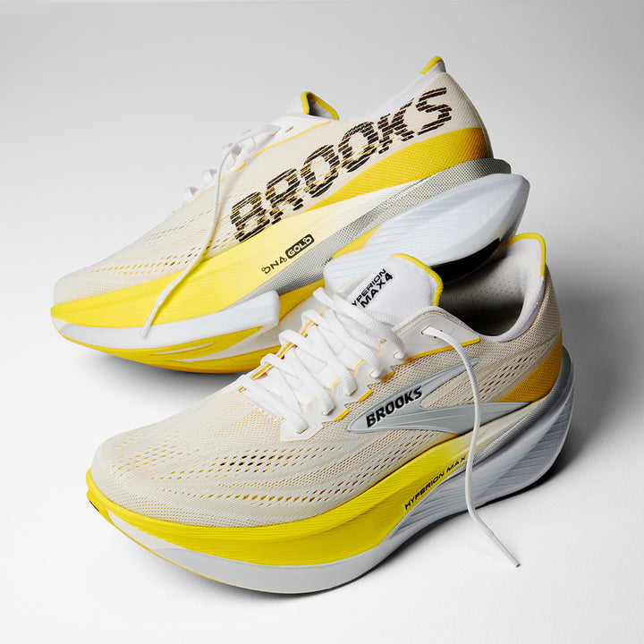 Brooks Hyperion Max 4 Womens | White/cyber Yellow/black
