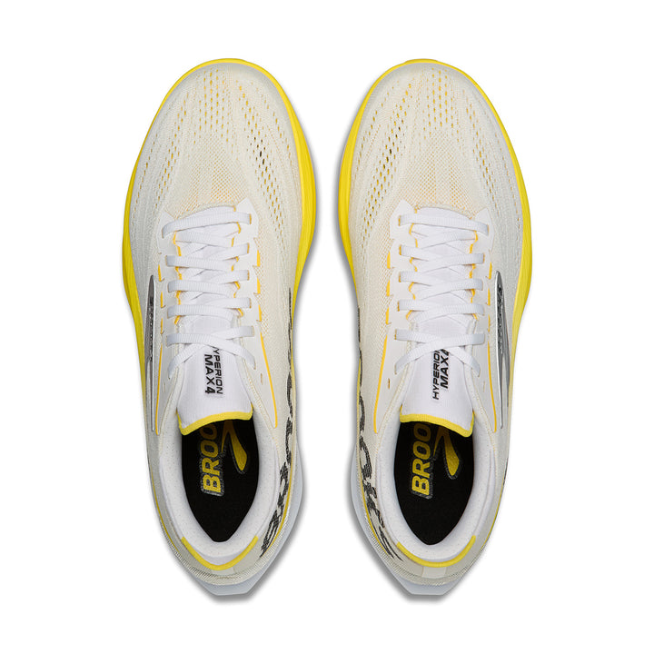 Brooks Hyperion Max 4 Womens | White/cyber Yellow/black