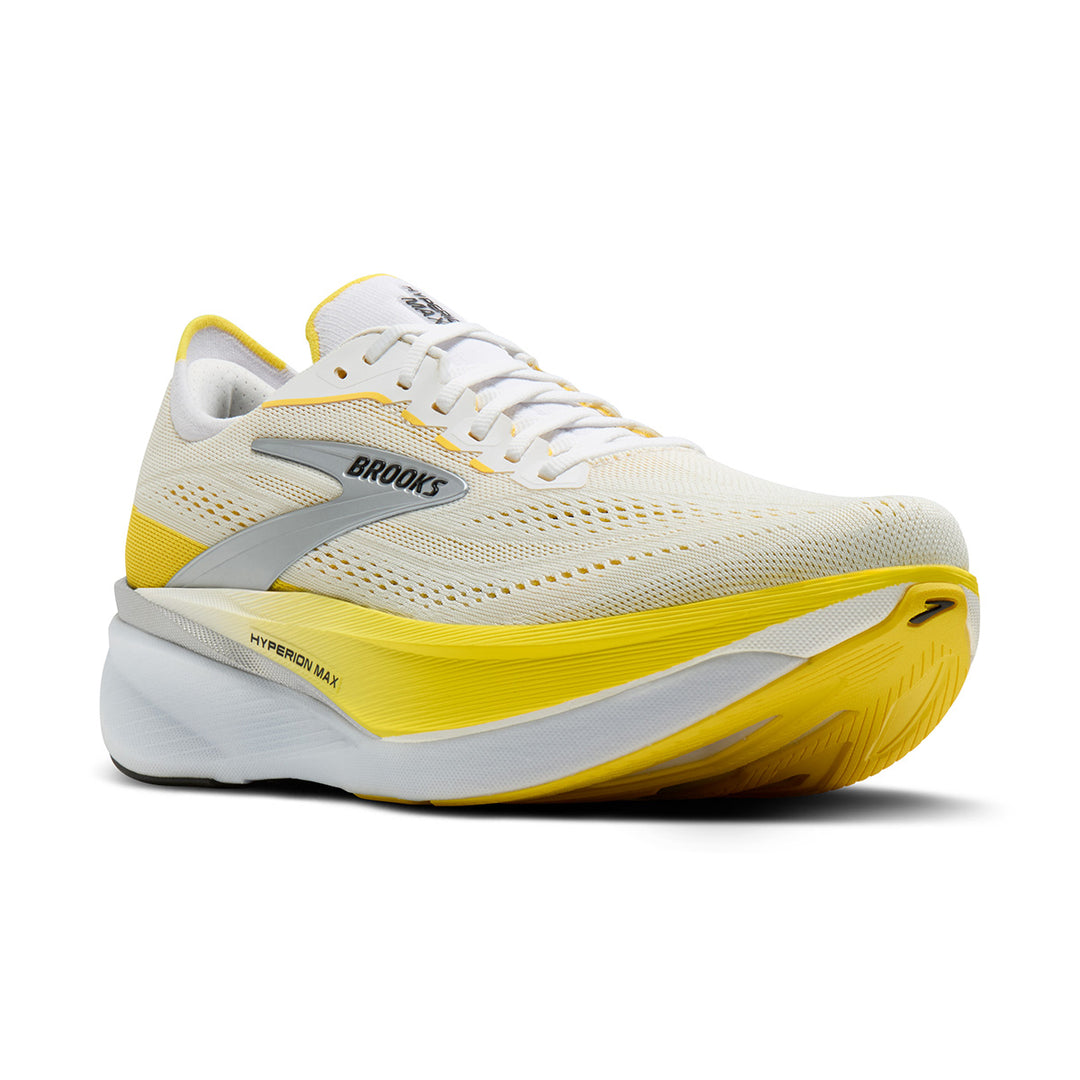 Brooks Hyperion Max 4 Womens | White/cyber Yellow/black