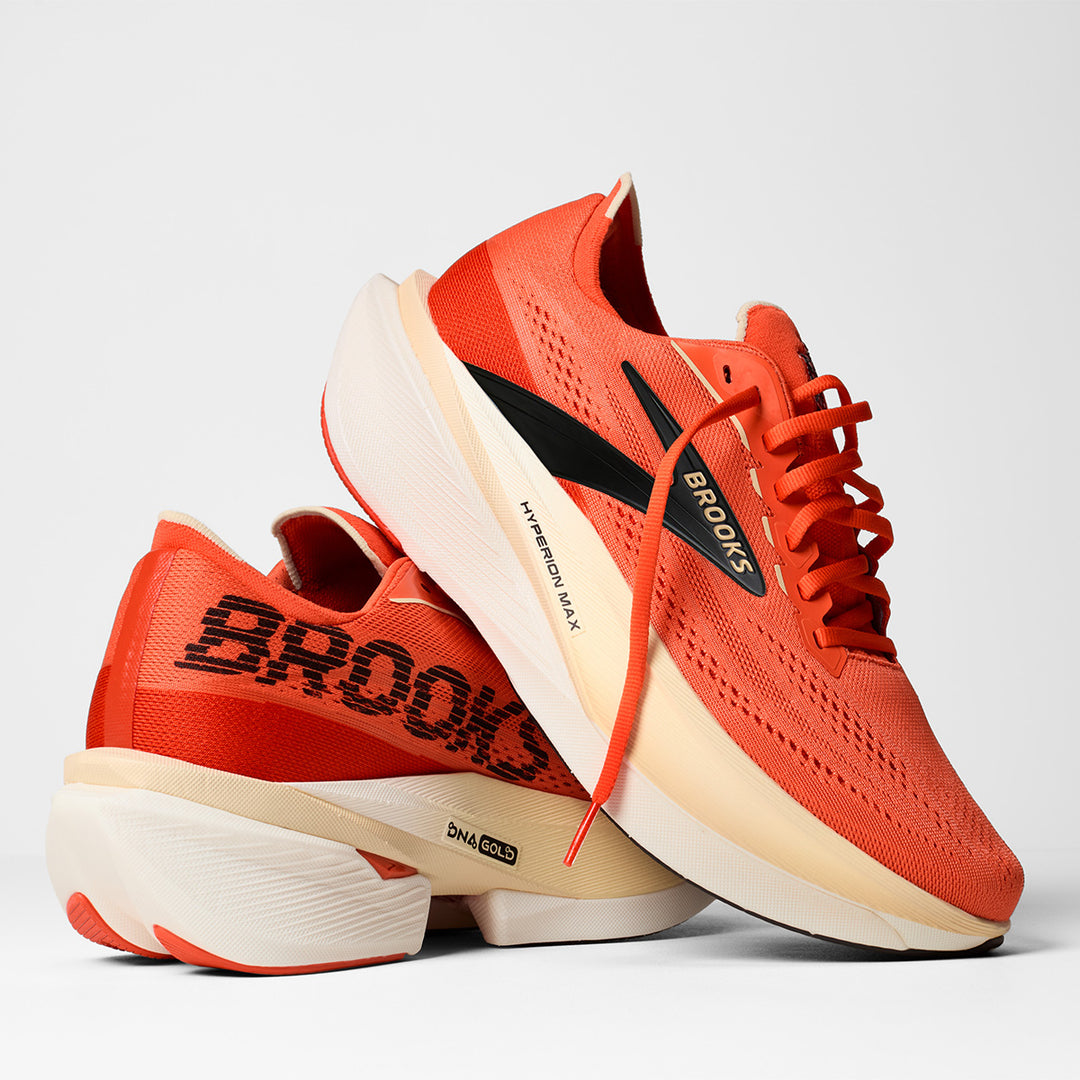 Brooks Hyperion Max 4 Mens | Tigerlily/wood Ash/black
