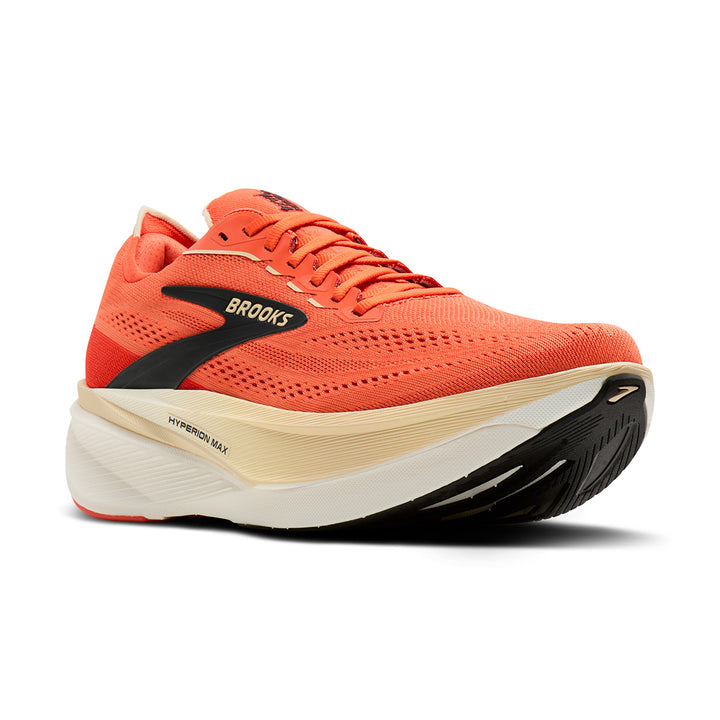 Brooks Hyperion Max 4 Mens | Tigerlily/wood Ash/black