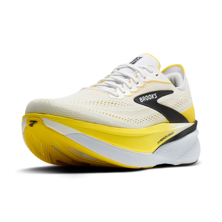 Brooks Hyperion Max 4 Mens | White/cyber Yellow/black