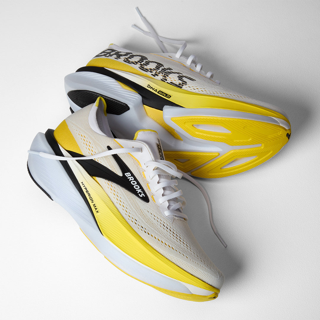 Brooks Hyperion Max 4 Mens | White/cyber Yellow/black