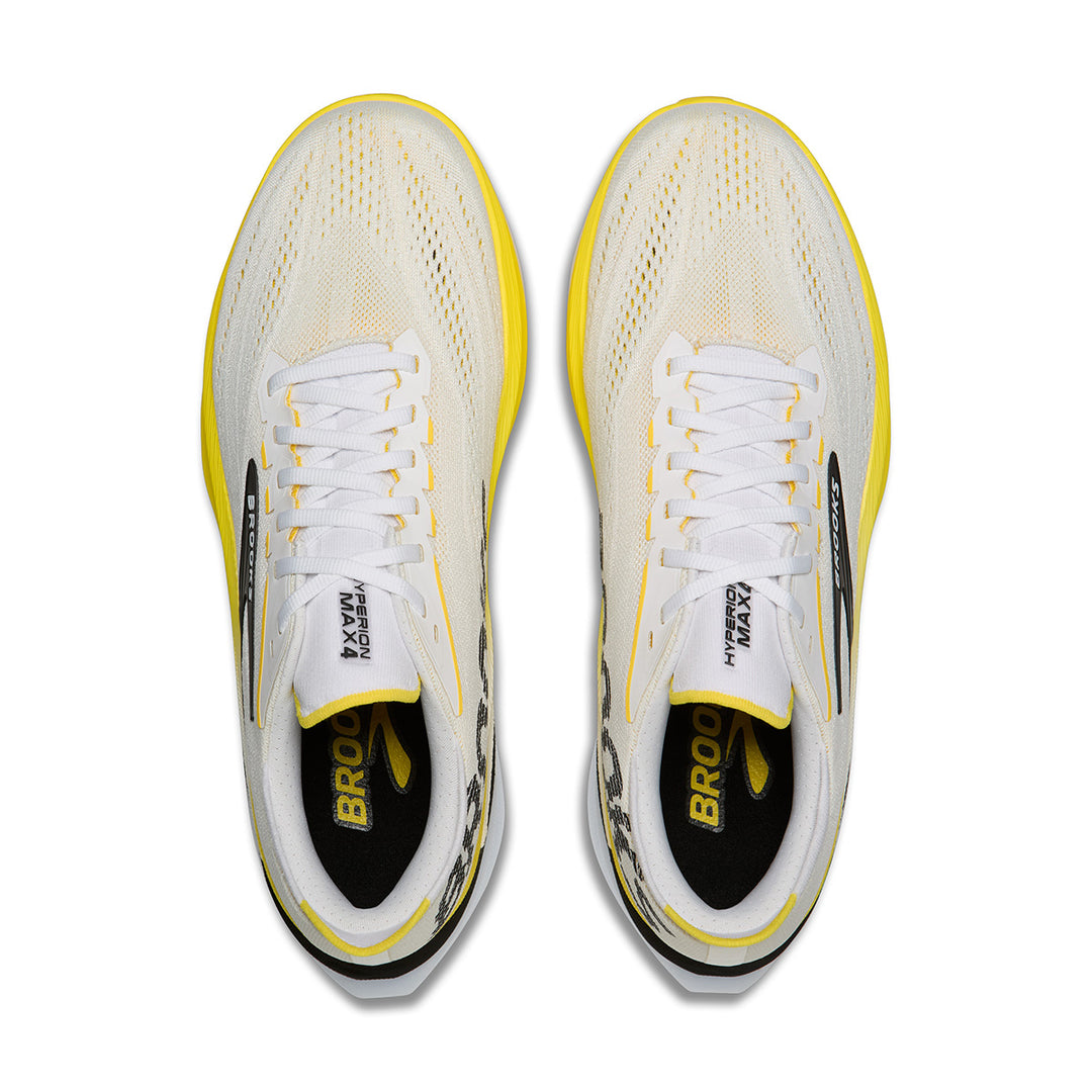 Brooks Hyperion Max 4 Mens | White/cyber Yellow/black