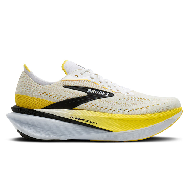 Brooks Hyperion Max 4 Mens | White/cyber Yellow/black