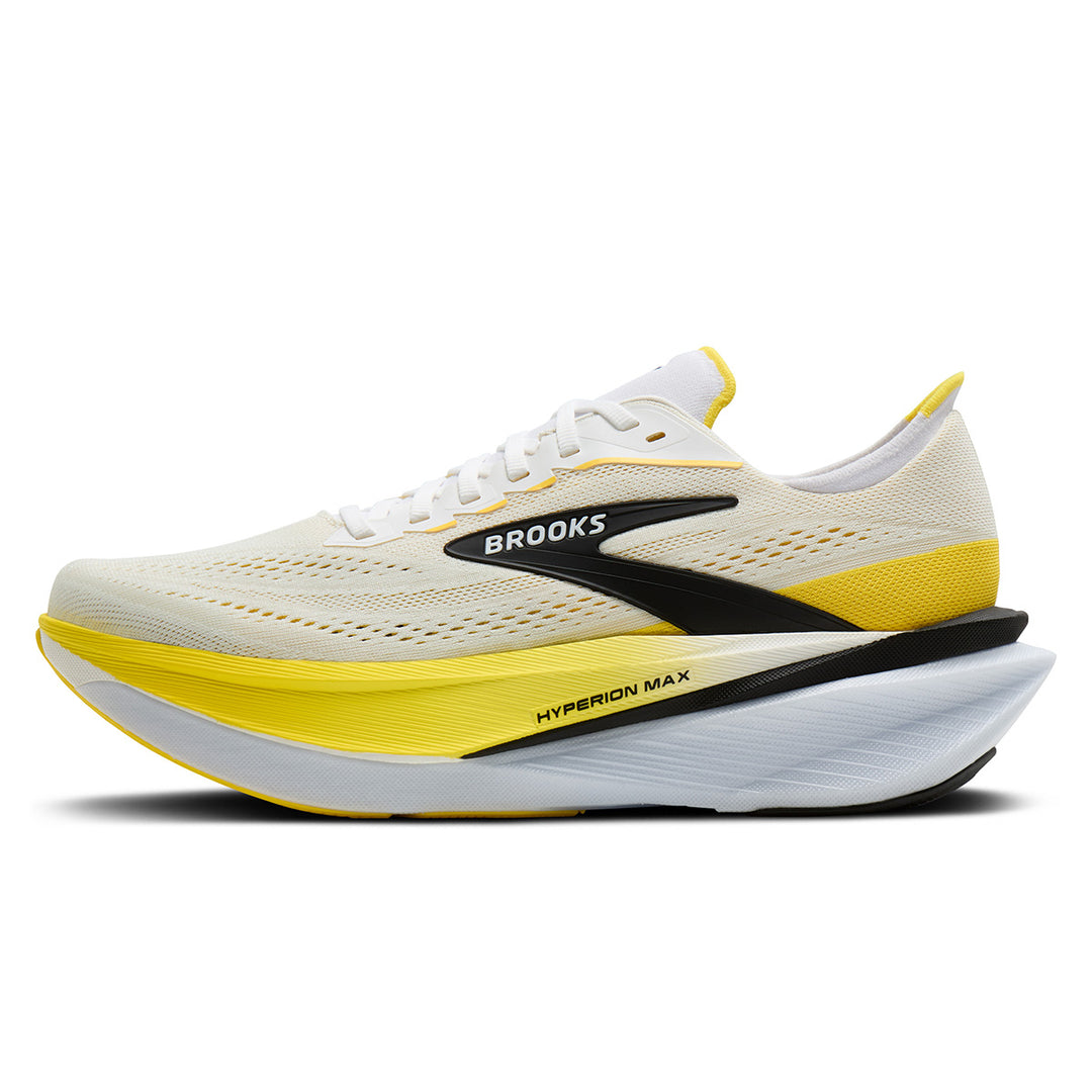 Brooks Hyperion Max 4 Mens | White/cyber Yellow/black