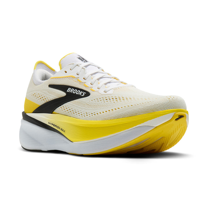 Brooks Hyperion Max 4 Mens | White/cyber Yellow/black
