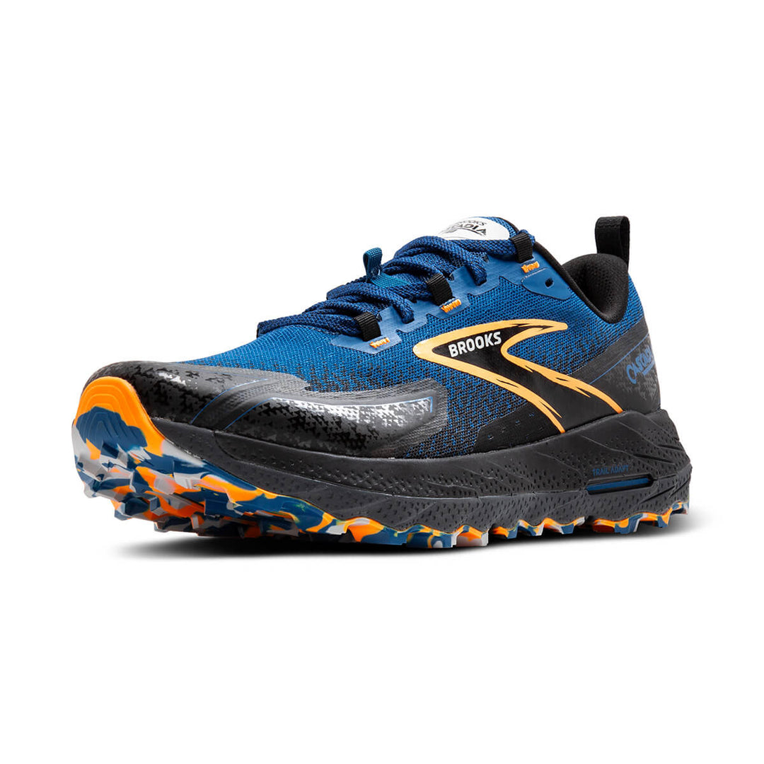Brooks Cascadia 18 Mens Trail Shoes | Blue Sapphire front left