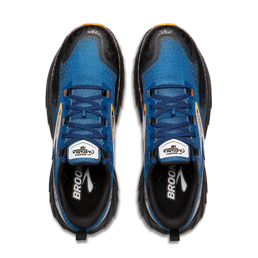 Brooks Cascadia 18 Mens Trail Shoes | Blue Sapphire top