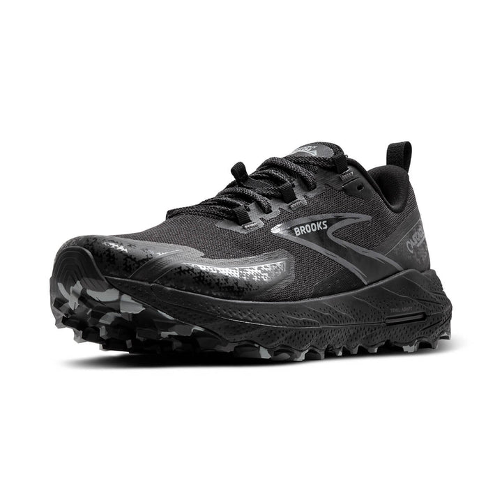 Brooks Cascadia 18 Mens Trail Shoes | Black front