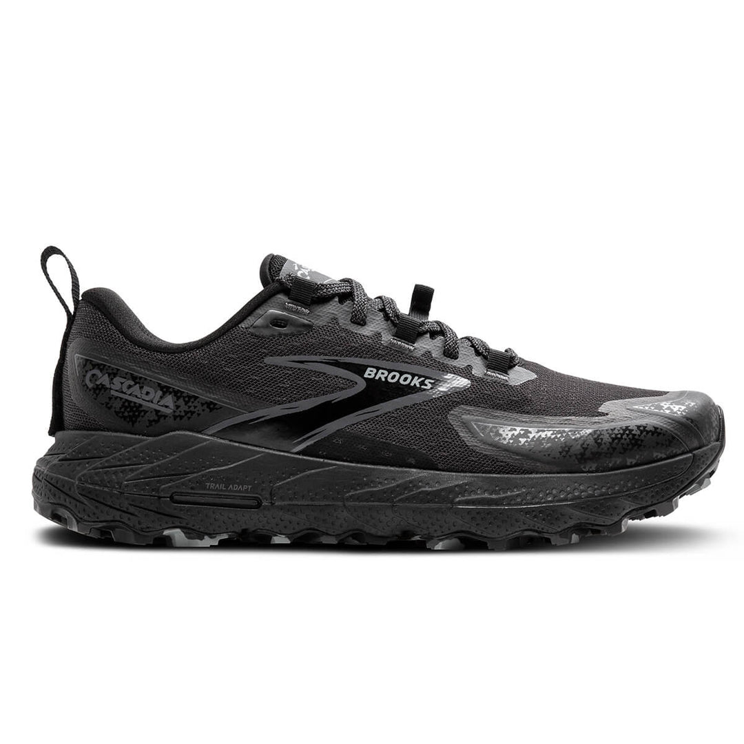Brooks Cascadia 18 Mens Trail Shoes Black/blackened Pearl/grey