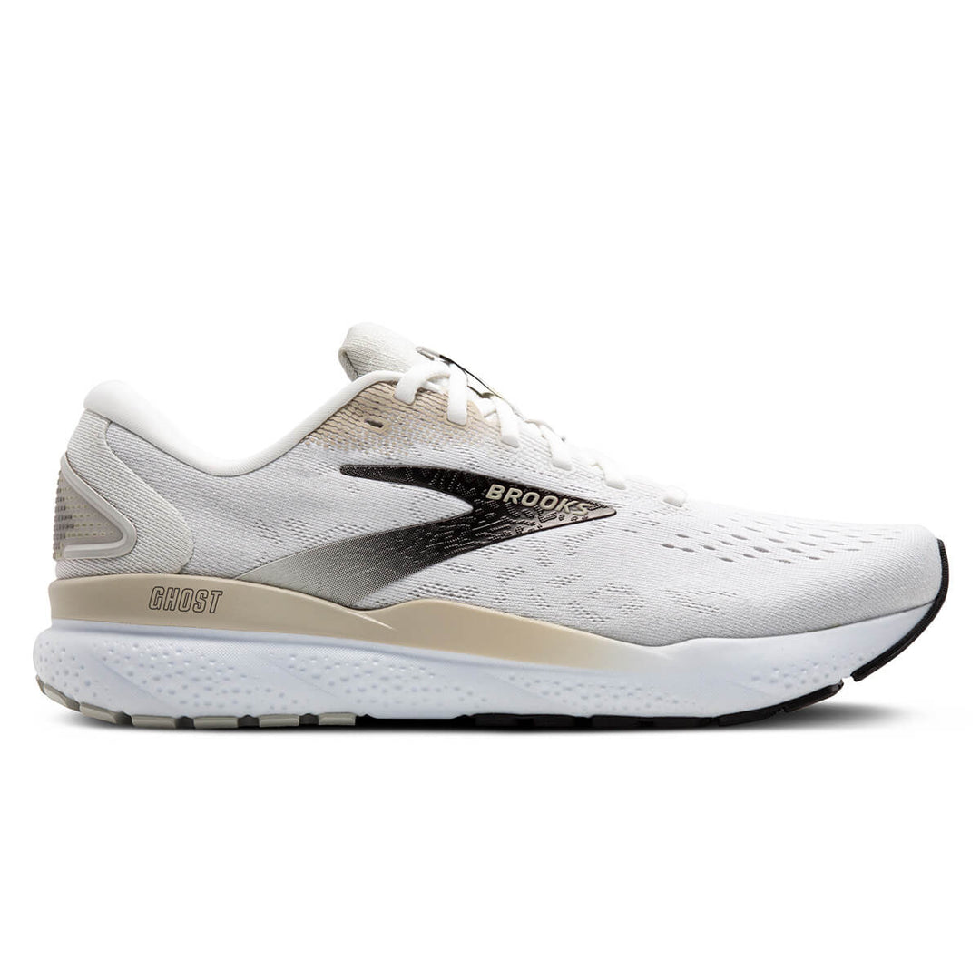 Brooks Ghost 16 Mens Running Shoes | White/pelican/oyster