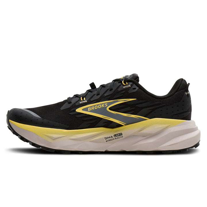 Brooks Cascadia 19 Mens | Black/yellow/chateau
