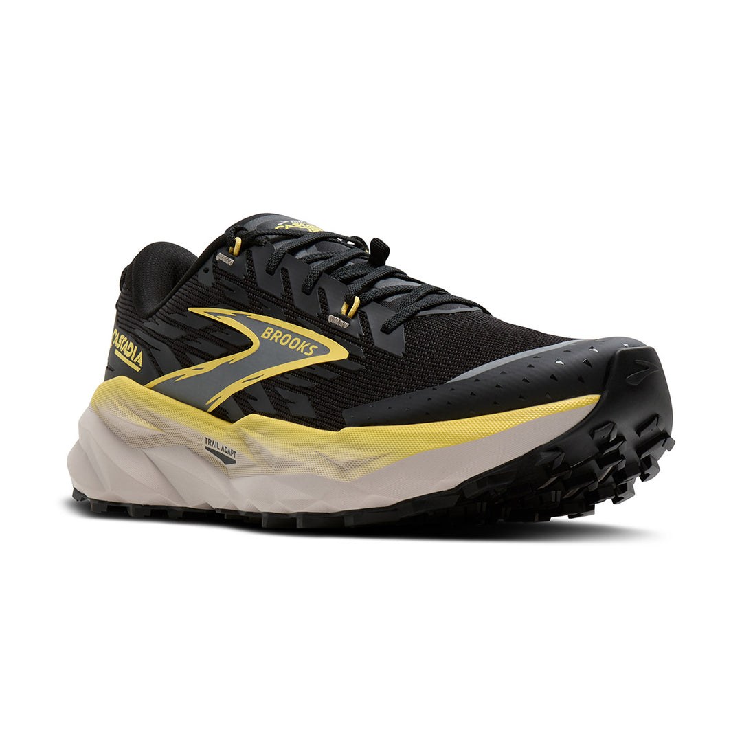 Brooks Cascadia 19 Mens | Black/yellow/chateau