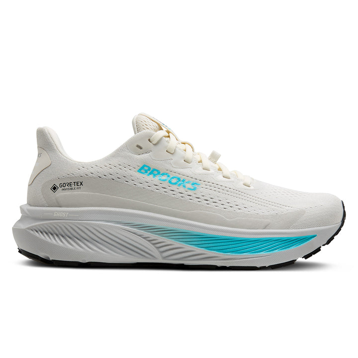 Brooks Ghost 17 GTX Womens | Coconut/Oyster/Blue