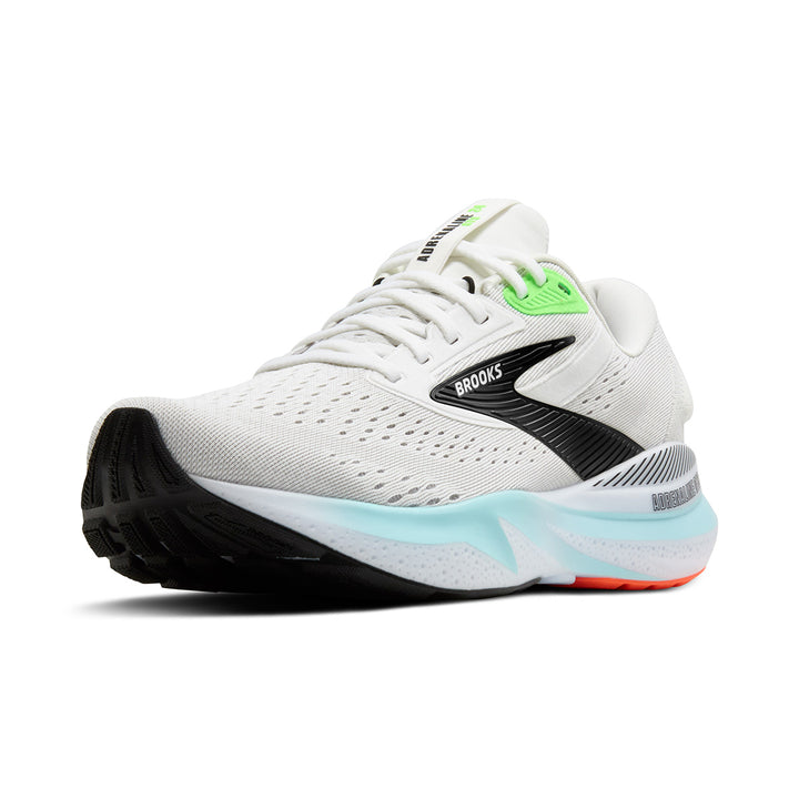 Brooks Adrenaline GTS 24 Mens | White/gecko/atomizer