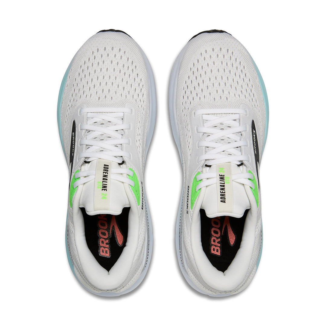 Brooks Adrenaline GTS 24 Mens | White/gecko/atomizer