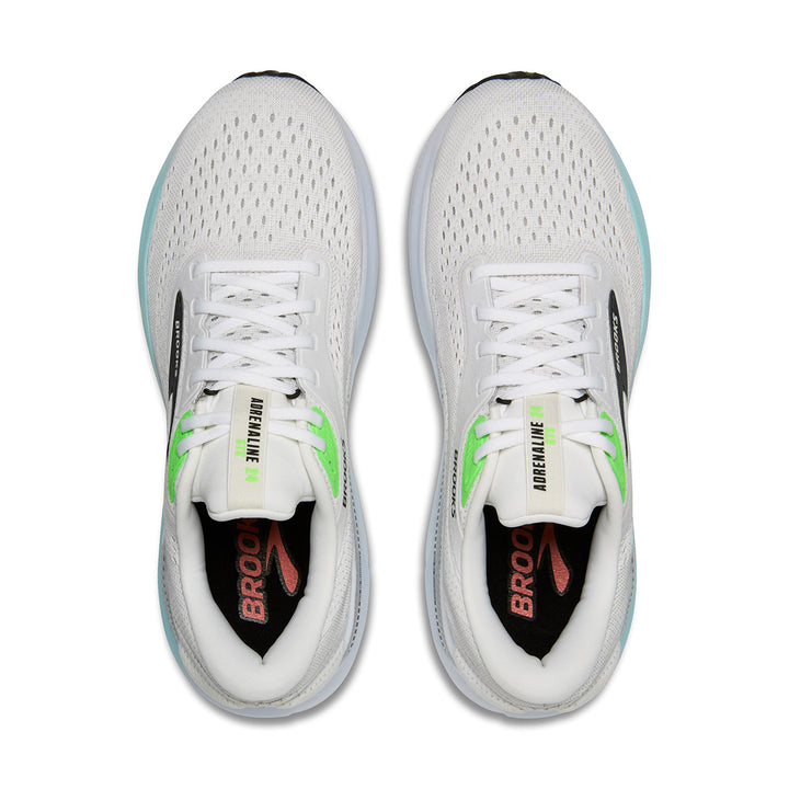 Brooks Adrenaline GTS 24 Mens | White/gecko/atomizer