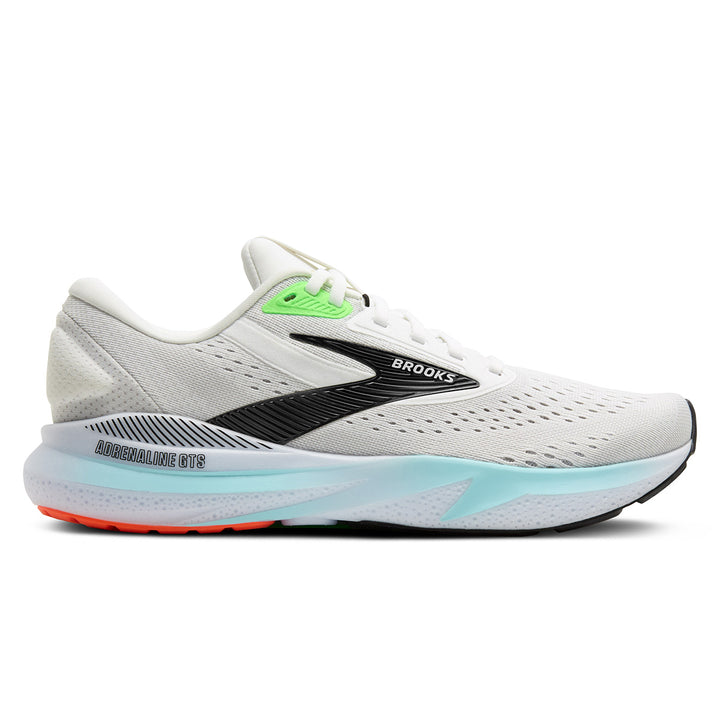 Brooks Adrenaline GTS 24 Mens | White/gecko/atomizer