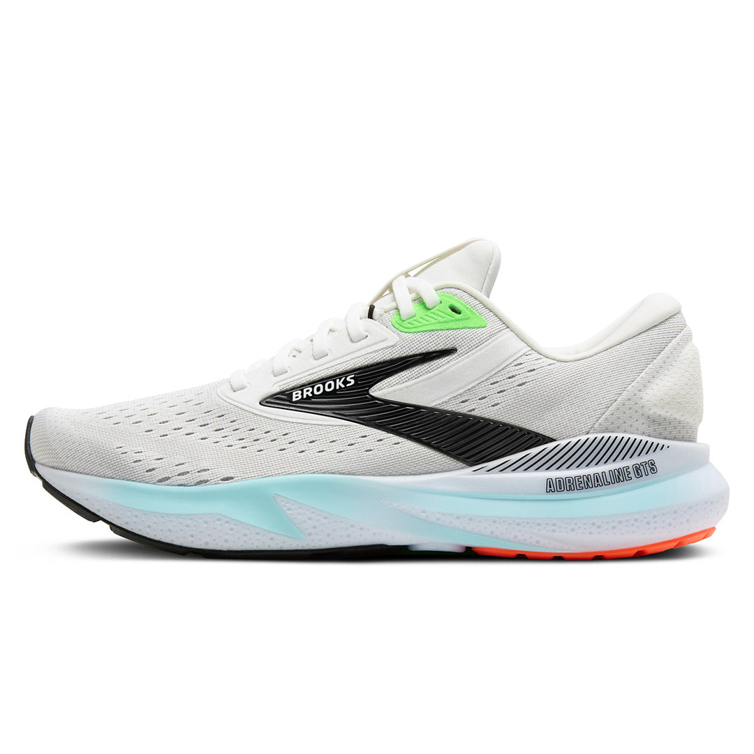 Brooks Adrenaline GTS 24 Mens | White/gecko/atomizer