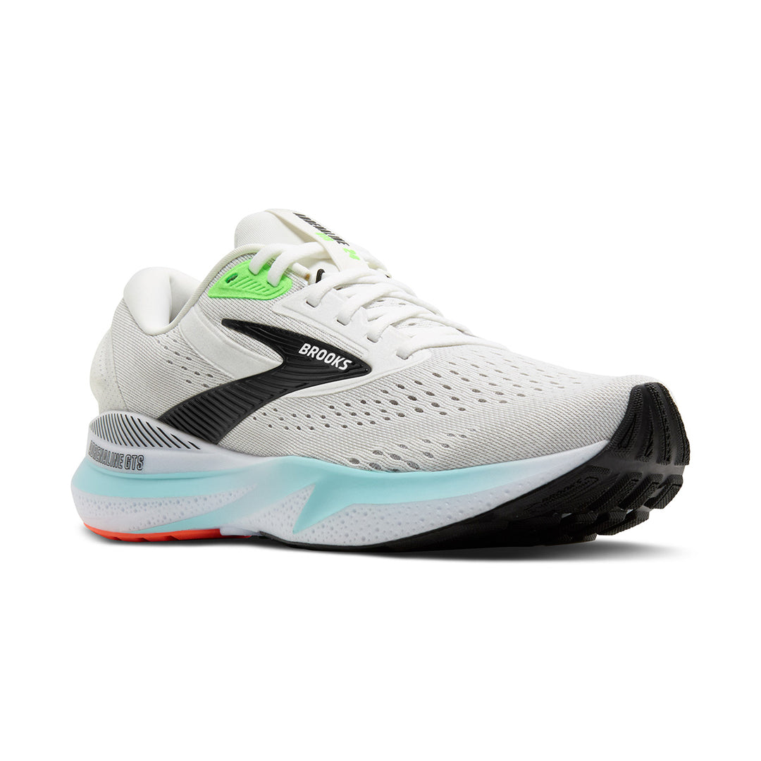 Brooks Adrenaline GTS 24 Mens | White/gecko/atomizer