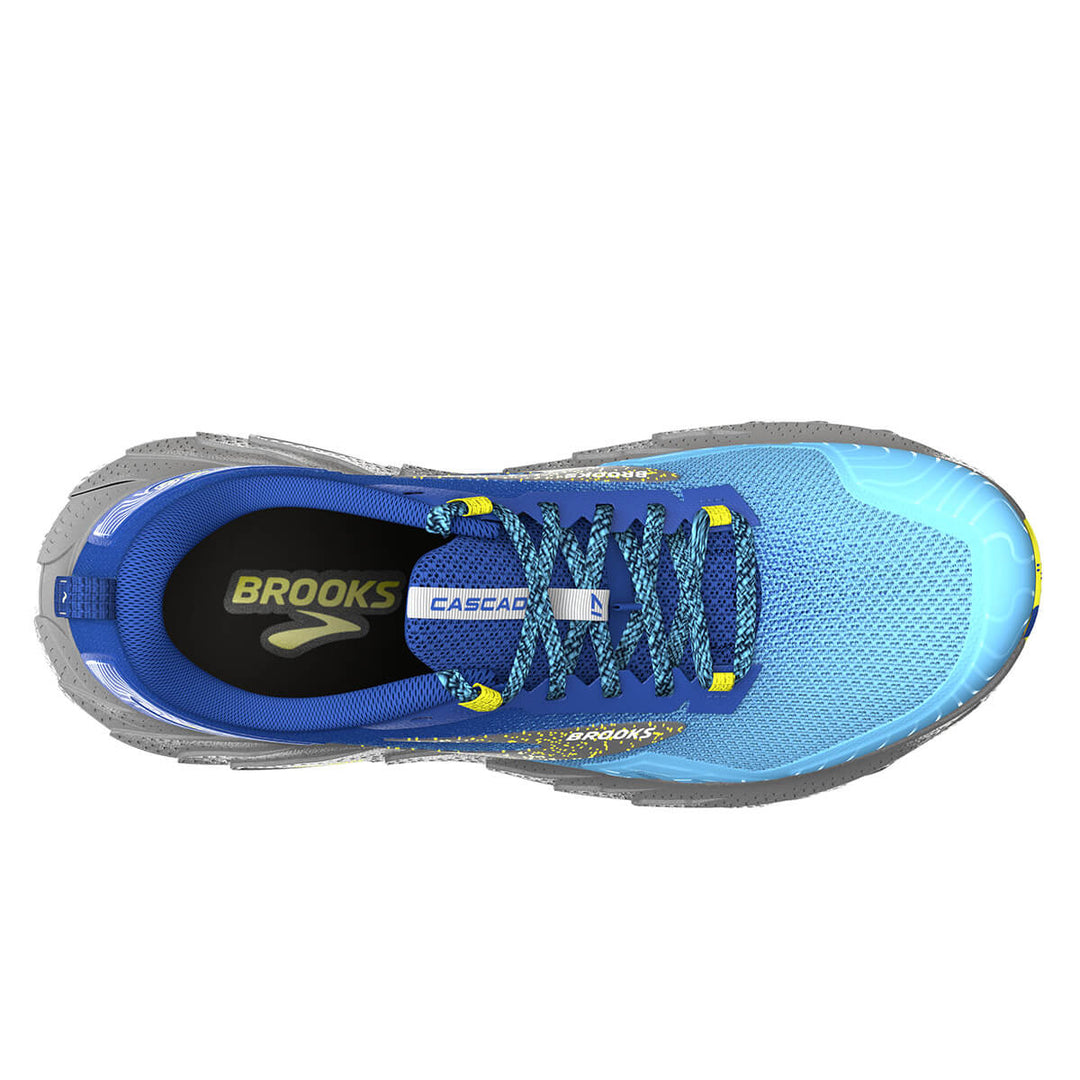 Brooks Cascadia 17 Mens | Blue/surf the Web/sulphur