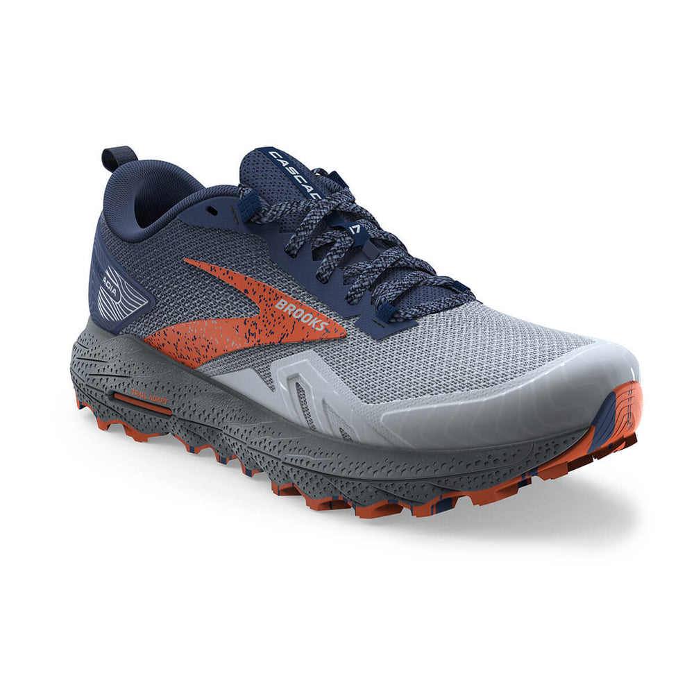 Brooks Cascadia 17 Mens Trail running shoes | Blue | front