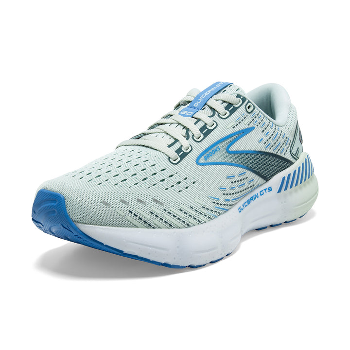 Brooks Glycerin GTS 20 Womens Running Shoes| Blue Glass | front