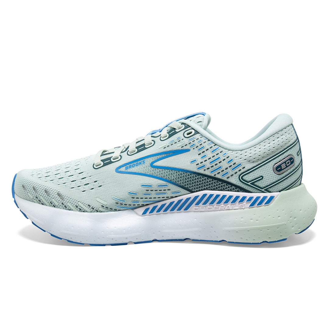 Brooks Glycerin GTS 20 Womens Running Shoes| Blue Glass | medial