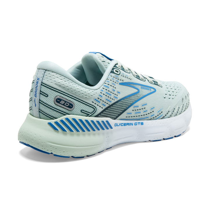 Brooks Glycerin GTS 20 Womens Running Shoes| Blue Glass | back