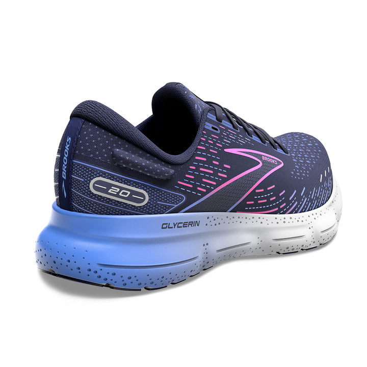 Brooks Glycerin 20 Womens Running Shoes | Peacoat | back