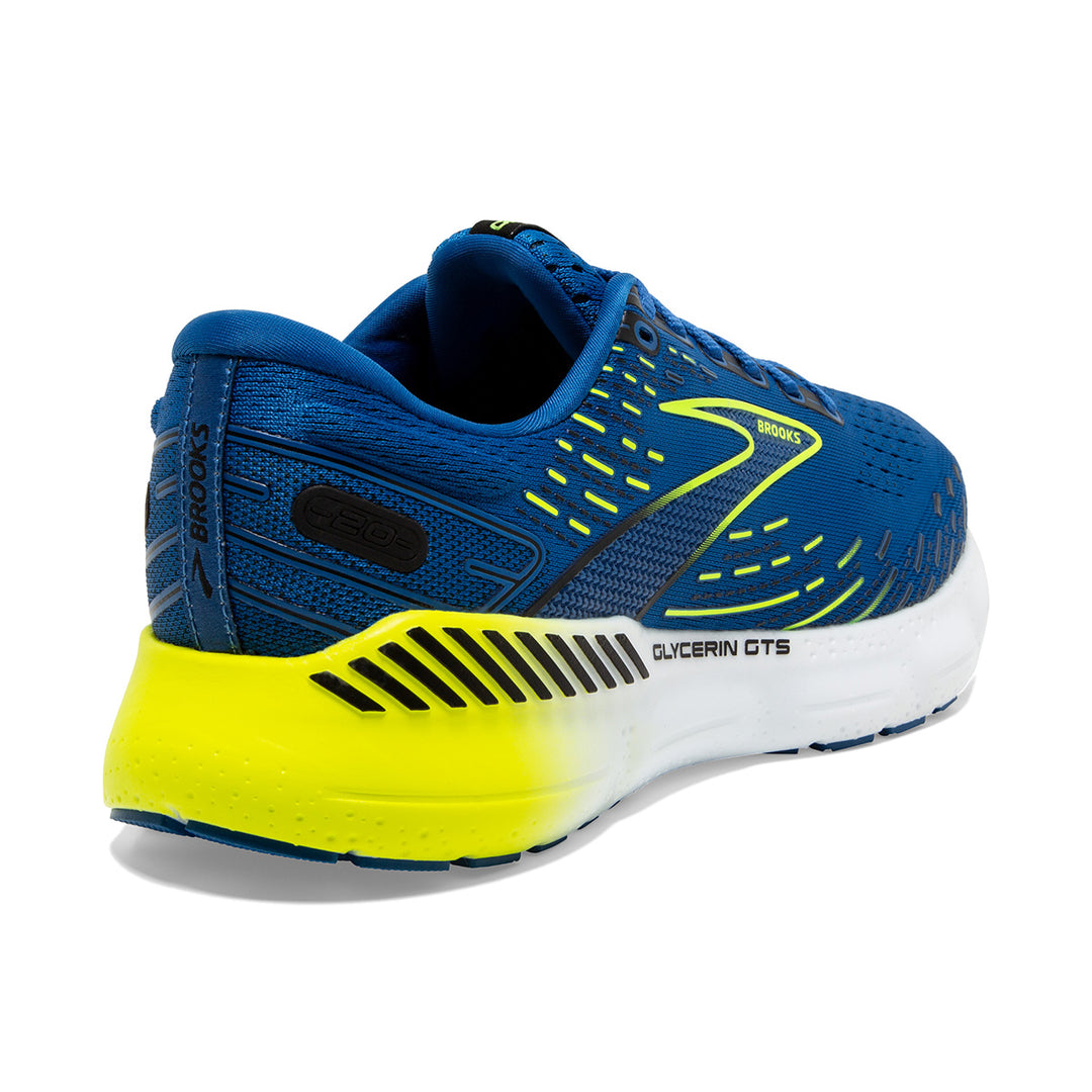 Brooks Glycerin GTS 20 Mens Running Shoes | Blue | back