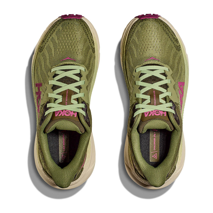 Hoka Challenger 7 Womens | Forest Floor mesh material