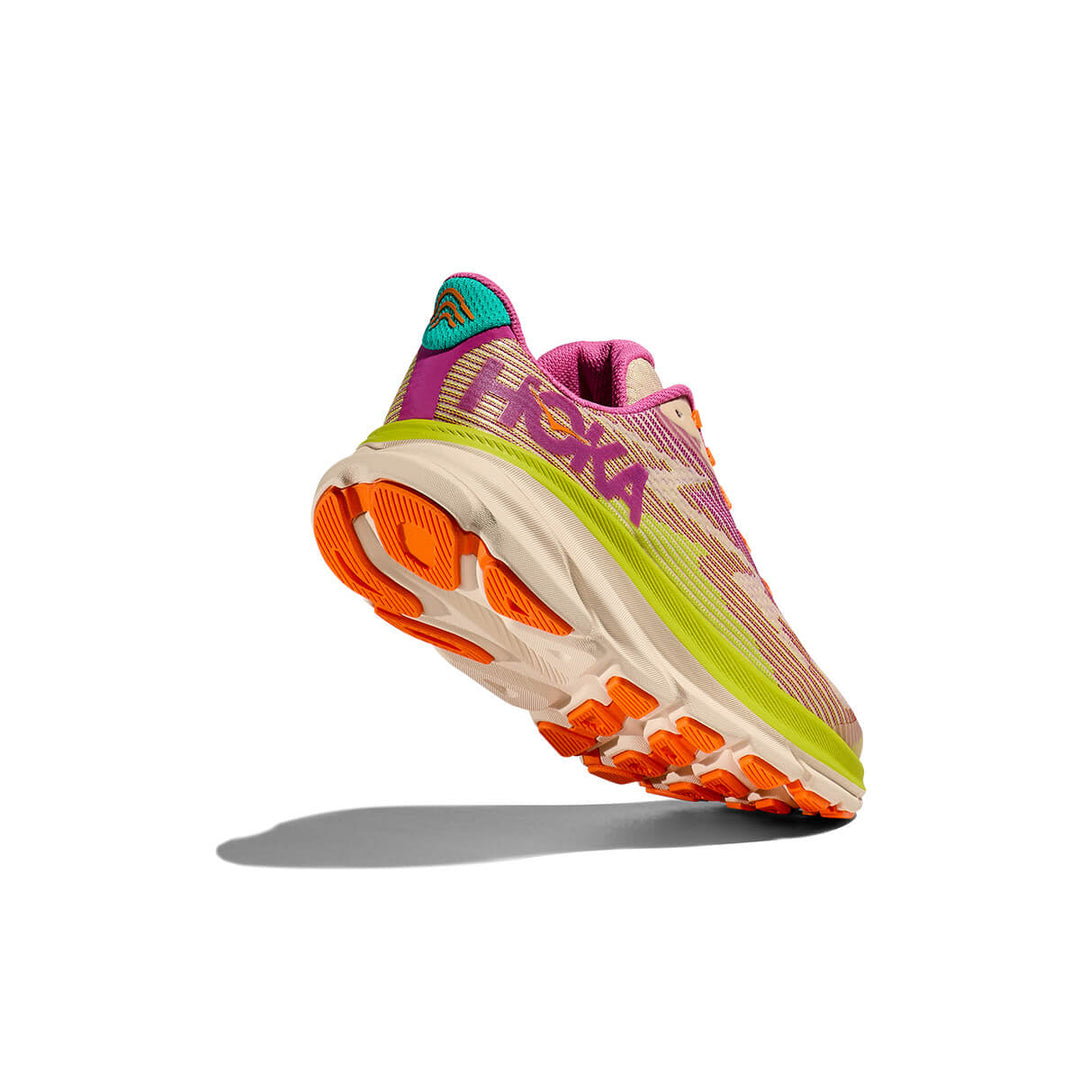 Hoka Clifton 9 Junior | Fuchsia / Vanilla back