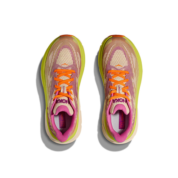 Hoka Clifton 9 Junior | Fuchsia / Vanilla top