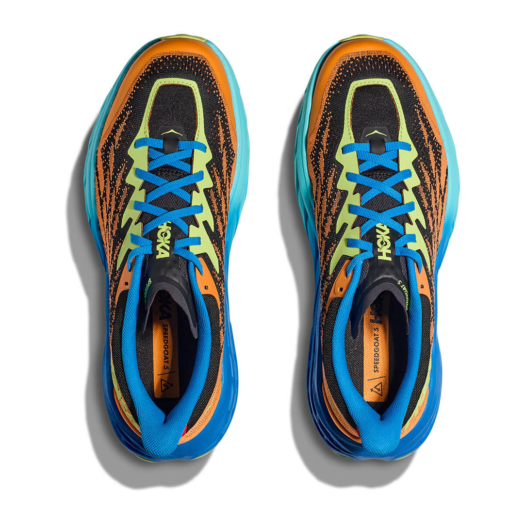 Hoka Speedgoat 5 Mens Trail Shoes | Solar Flare top