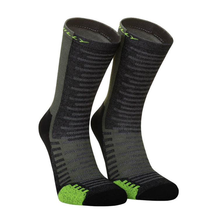 Hilly Active Crew Running Sockskhaki pair