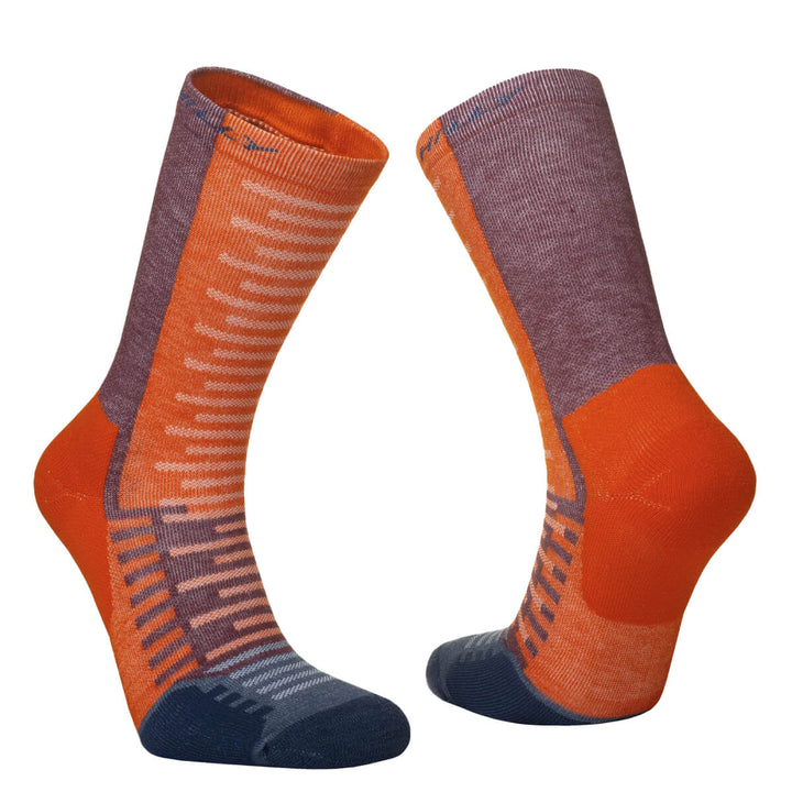 Hilly Active Crew Running Socks orange pair