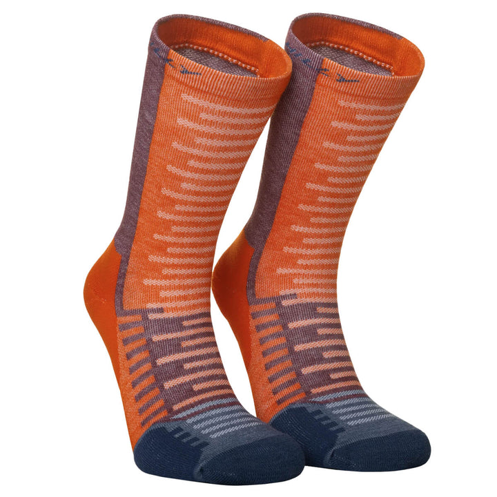 Hilly Active Crew Running Socks orange front